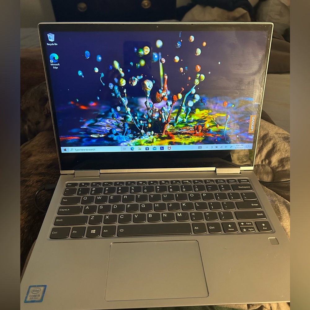 Lenovo Laptop with Black and Silver Design